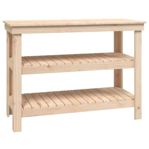 Stolik roboczy, 110,5x50x80 cm, lite drewno sosnowe