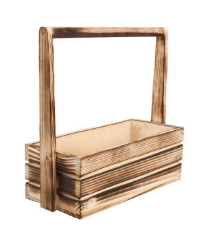 Skrzynka Drewniana Z Pałąkiem 30x13x11/31 Cm