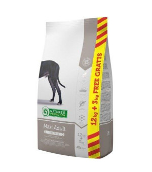 NATURES PROTECTION Maxi Adult 12kg + 3kg GRATIS
