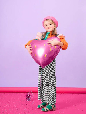 balon foliowy truskawka - 42 x 45 cm