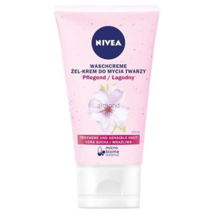 Nivea, łagodnie oczyszczający żel-krem do mycia twarzy do cery suchej 150ml
