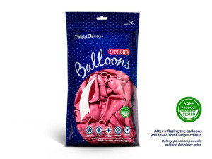 balony strong 30cm - metallic hot pink - 3 szt