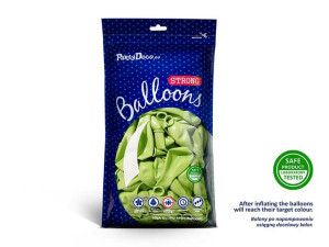 balony strong 30cm - metallic lime green - 25 szt