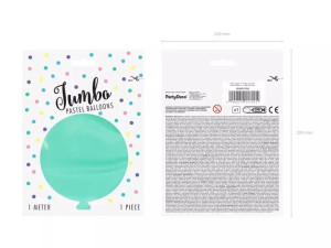 balon okrągły 1m - pastel light mint