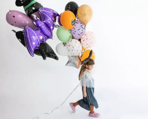duży balon foliowy nietoperz - 96.5 x 44.5cm - halloween