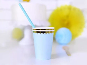 kubeczki - 220ml - jasnoniebieskie - 6 szt.