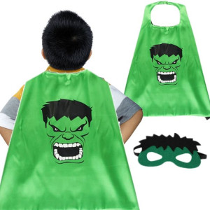 HULK Kostium Dla Dzieci 2w1 Peleryna Z Maską