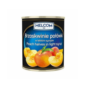 Brzoskwinie połówki w lekkim syropie Helcom 850ml