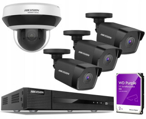 Hikvision Monitoring Domu Zewnetrzny Ip 4mpx + Hdd