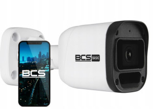 Kamera zewnętrzna IP BCS FullHD 1080p IR Detekcja