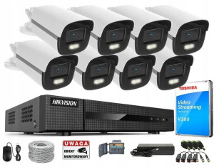 HIKVISION Zestaw Kamery Zewnętrzne ColorVu FullHD