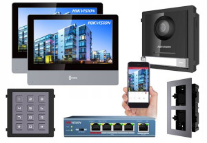Wideodomofon Domofon Hikvision Kompletny Zestaw Ip