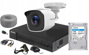 Hikvision Zestaw Monitoringu Kamera Zewnętrzna Ir