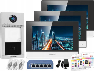 WIDEO DOMOFON WiFi Villa IP FullHD DS-KIS604-S3 IP