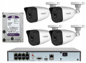 Zestaw Do Monitoringu Ip Hikvision 2mp Ir30 2t Poe