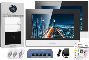WIDEODOMOFON WiFi Villa Hikvision 2 Rodzinny PoE