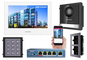 Zestaw Hikvision Wideodomofon Klawiatura Domofon