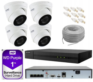 Zestaw Do Moniotoringu Ip Full Hd Hikvision Poe Ir