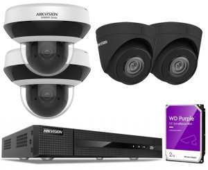 Zestaw Monitoringu Kamery Obrotowe Zewnętrzne PTZ