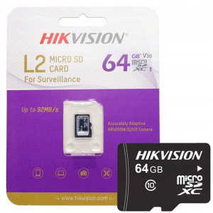 KARTA MICRO SD 64GB Hikvision do kamer IP V10 L2