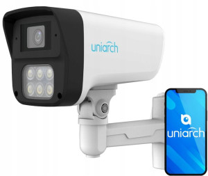 Kamera IP Uniarch Zewnętrzna 3MPx IP67 Mikrofon IR