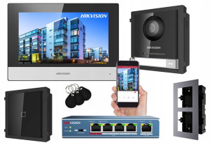 Domofon Hikvision Wideodomofon Stacja Bramowa Poe