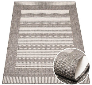 Dywan antypoślizgowy Scandigel 10 tkany na płasko brązowy / beżowy  50x80