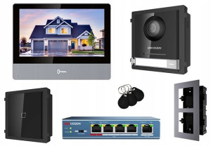 Zestaw Wideodomofon Domofon Ip Hikvision Premium
