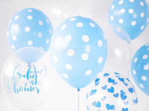 Balony 30 Cm - Serduszka - Crystal Clear - 50 Szt.