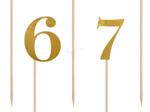 Numery Na Stół - Złoty - 25,5-26,5Cm - 11 Szt.