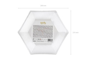 Talerzyki 60Th Birthday - 60 Urodziny - Złoty - 20 Cm - 6 Szt.