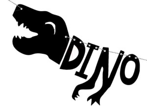 Baner Dinozaury - Dino Party - 20 X 90 Cm