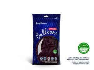 Balony Strong 12 Cm - Crystal Maroon - 100 Szt.