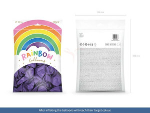 Balony Rainbow 23 Cm Metalizowane - Fiolet - 100 Szt.
