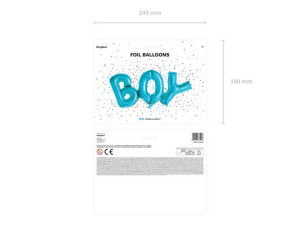 Balon Foliowy Boy - 67 X 29 Cm - Niebieski
