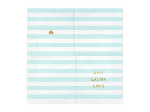 Serwetki Live Laugh Love - Jasny Niebieski - 20Szt