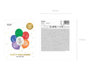 Balony 30 Cm - Happy Birthday To You - 6 Szt