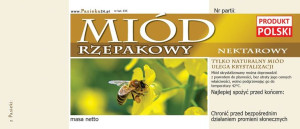 Paczka etykiet na miód rzepakowy (100szt) - wzór E45