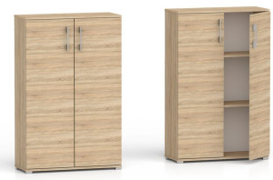 Regał Komoda 3 półki RELIC 2D 110x60x40 dąb sonoma