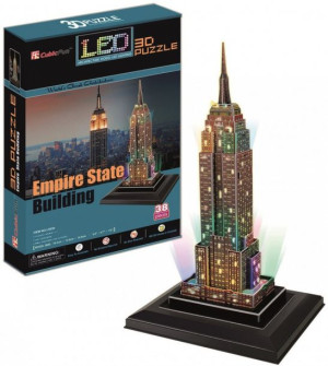 Cubic Fun Puzzle 3d Empire State Building Led 38el