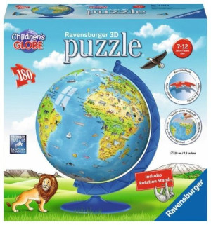 Ravensburger Puzzle 3d 180el Globus Po Angielsku