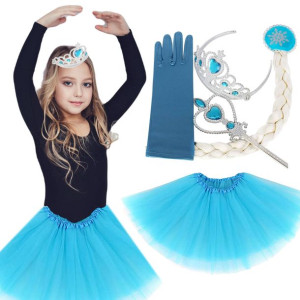 Strój Dla Dzieci Elsa + Diadem i Różczka