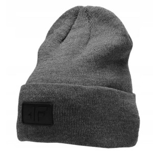 4F CZAPKA zimowa DWUWARTWOWA 22 CAU001 grey