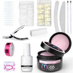Zestaw budujący żel GIRLY PINK 12g MaluLac tipsy