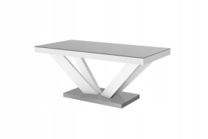 Ława VIVA 2 MINI 120x60cm szary mat-biały połysk