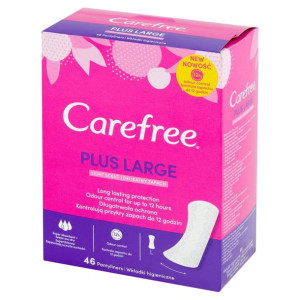 CAREFREE Wkładki Higieniczne Plus (46) Large