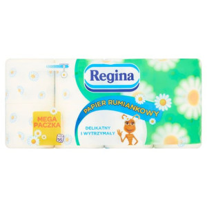 REGINA     Papier Toaletowy, Rumiankowy,  3 Warstwowy -  16 Rolek
