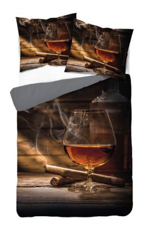 Komplet pościeli 3D 160x200 Satynowa Whisky