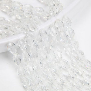 Łezki Szkło Przezroczyste 8x12mm 6szt