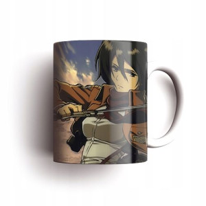 Kubek Manga Anime Attack on Titan Eren Levi Mikasa
